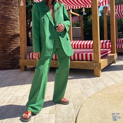 Womens solid color casual suit single-breasted pocket blazer ladies career office outwear