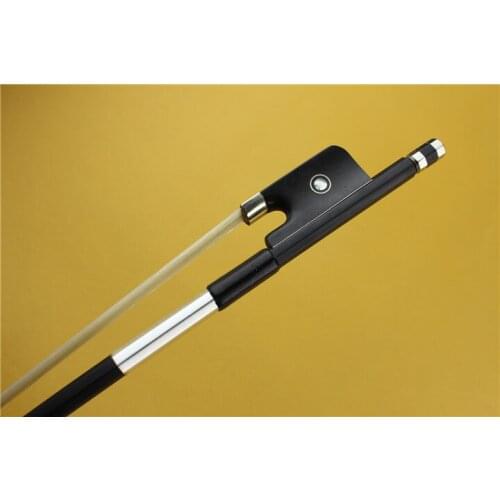 1pc New black Carbon fiber professional viola bow ebony frog