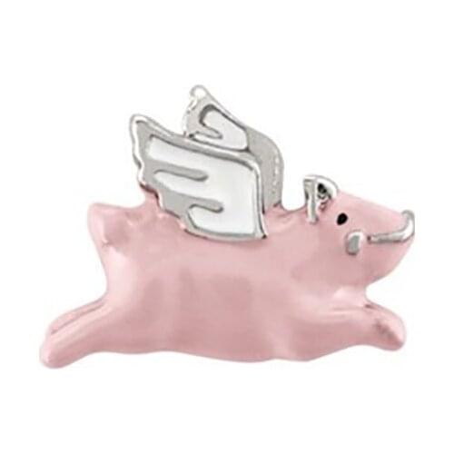 10pcs Flying Pig floating charms for Living glass locket