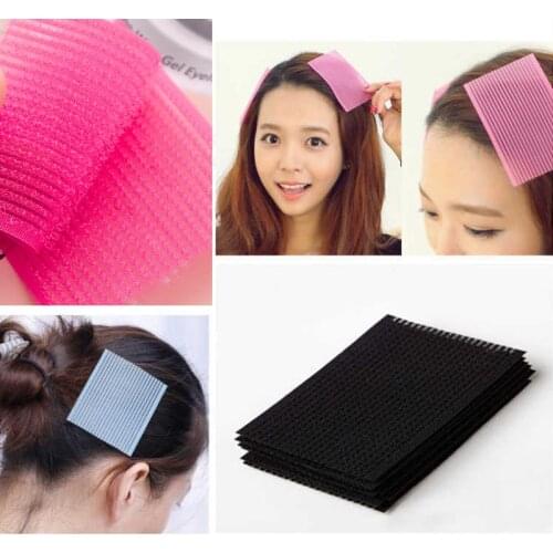 12pcs Hair Gripper No Trace Bangs Paste Posts Barber Hairdresser Holder Acessories Sticker Magic Tape Hair Styling Cutting