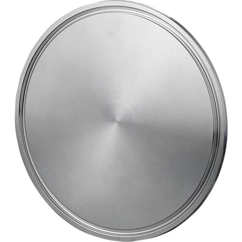 4" OD 102mm SS304 Sanitary Blind Disk Flange End Caps Block Pipe Fittings fits 4" Tri Clamp