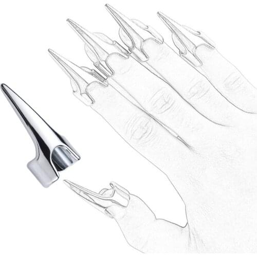 CamaTech BDSM Torture Metal Finger Nail Cover Stainless Steel Thumb Sleeve Bondage Cuffs Slave Restraints Adult Games For Couple