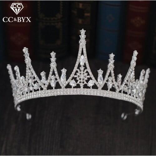 CC Tiaras and Crowns Headband Fine Gift Princess Crown Wedding Hair Accessories For Women Bridal Cubic Zircon Forest Style XY414