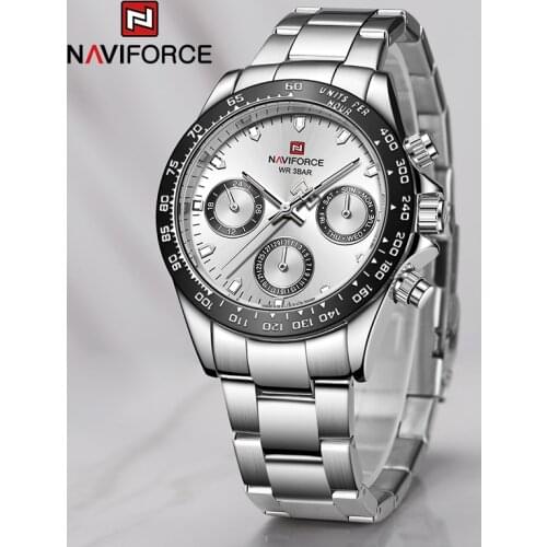 NAVIFORCE Luxury Brand New Watches For Men and Women Business Fashion Quartz Wrist watch Male Waterproof Stainless Steel Clock