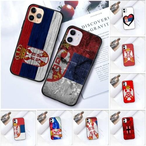 Zororong Serbia Flag Phone Case For iPhone 12 Mini 11 Pro XS Max X XR 7 8 Plus