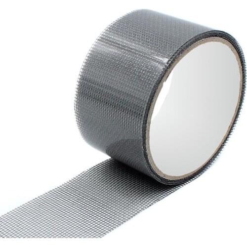 Black /Gray Window Screen Repair Patch Tape Window Netting Persistent Mesh Sticky Wires Repair Broken Hole Strong Adhesive Tape