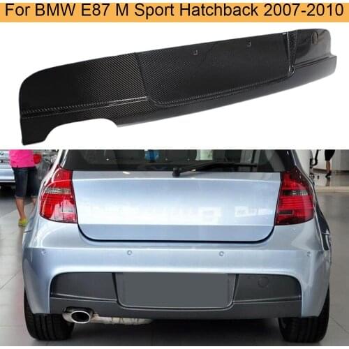 Carbon Fiber Rear Bumper Diffuser Lip Spoiler For BMW 1 Series E87 M Sport Hatchback 120i 130i 2007-2010 Black FRP Rear Diffuser
