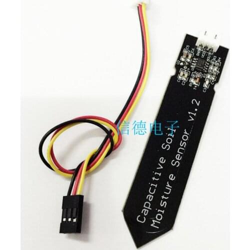 2PCS Capacitive Soil Moisture Detection Sensor Module, Analog Quantity, Not Easy To Be Corroded, Wide Voltage Working Line