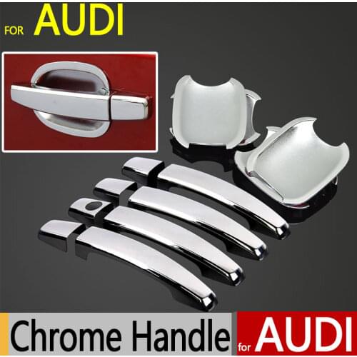 For Audi A4 b8 Q3 Q5 Accessories Chrome Door Handle Cover 2009 2010 2011 2012 2013 2014 2015 Car Styling