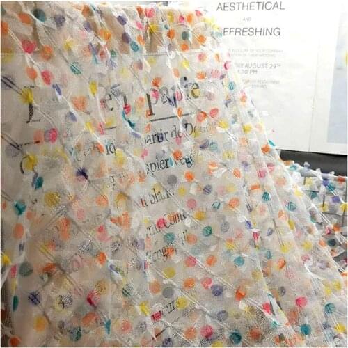 Candy color butterfly net yarn lace fabric diy childrens clothes baby skirt decoration lace fabric creative cloth