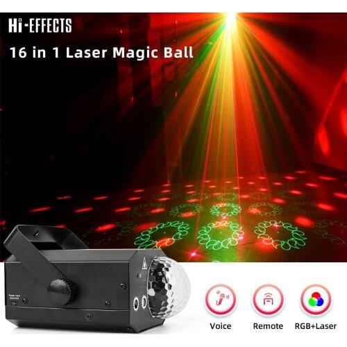 Laser Magic Ball Stage Effects Lights Dj Light Crystal Magic Ball Mini Beam for Party Disco Mini Laser Projector Sound Lights