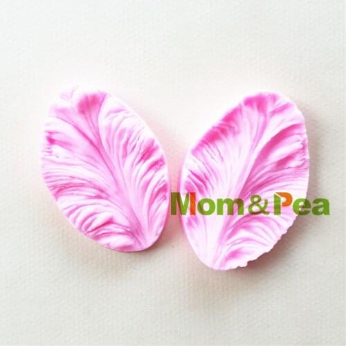 Mom&Pea 1172 Free Shipping Petal Silicone Press Mold Cake Decoration Fondant Cake 3D Mold Food Grade