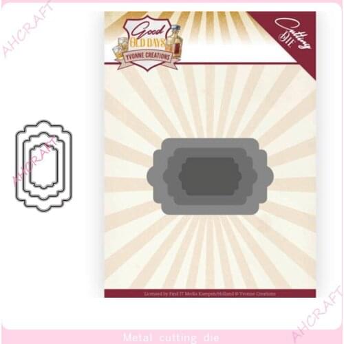3pc label Metal Cutting Dies for DIY Scrapbooking Photo Album Decorative Embossing PaperCard Crafts Die2020