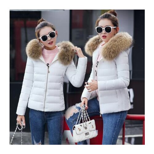 Fashion Winter Short Large Size Faux Fur Collar Cotton Female Coat Plus Size Women Overcoat Thick Parka Girl Hooded 4xl 5xl 6xl