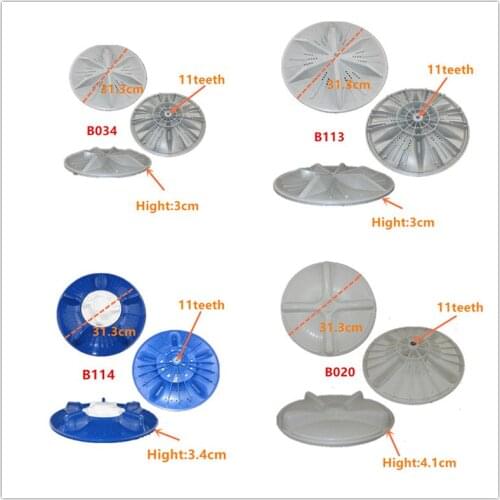 11 Teeth Diameter 31.3cm Washing Machine Pulsator Replacement Part Wave Plate Pulsator