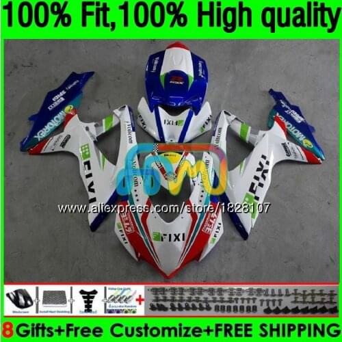 OEM For SUZUKI GSXR 600 750 CC GSX R600 GSXR600 08 09 10 38BS.42 GSX-R600 GSXR-750 K8 GSXR750 2008 2009 2010 Fairing Blue white