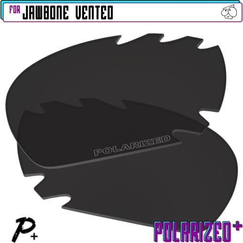 EZReplace Polarized Replacement Lenses for - Oakley Jawbone Vented Sunglasses - Black P Plus