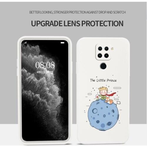 Rectangle Soft Pattern Phone Case For Redmi 10X4G 10X5G 10XPro 9 Redmi Note 9 8 8Pro 7 7Pro Redmi K30 K20 Liquid Silicone Cover