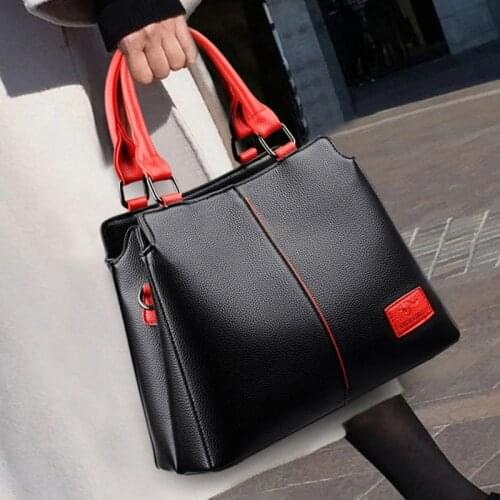 Luxury Handbags Women Bags Designer Fashion Large Capacity Tote Bag Ladies Soft Leather Shoulder Lady Bags Black Shopper Handbag