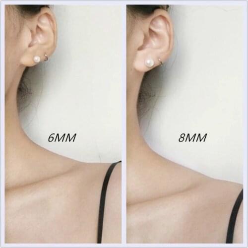 1pcs White Pearl Earrings Party Favors Gifts Guests Presents Valentines Wedding Girlfriend Day Romance Souvenir