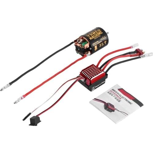 RC 540 35T 45T 55T Brushed Motor With 320 Speed Controller Waterproof ESC for RC Car Rock Crawler Axial SCX10 Model
