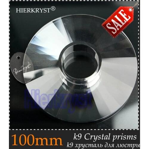 HIERKYST 2 pcs K9 Glass Crystal Prisms Pendants Chandeliers Parts Lustres Rainbow Lamp Lighting Hang Drops 100mm 3.93" #1940X