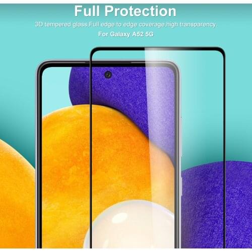 Tempered Glass for Samsung Galaxy A72 A52 5G Screen Protector Curved Full Protection Film Phone Protective for A52 A72 Glass