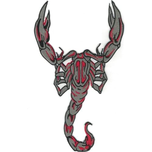 Iron scorpion tattoo muay Thai logo patch of heavy metal rock band music jacket Clothes patch