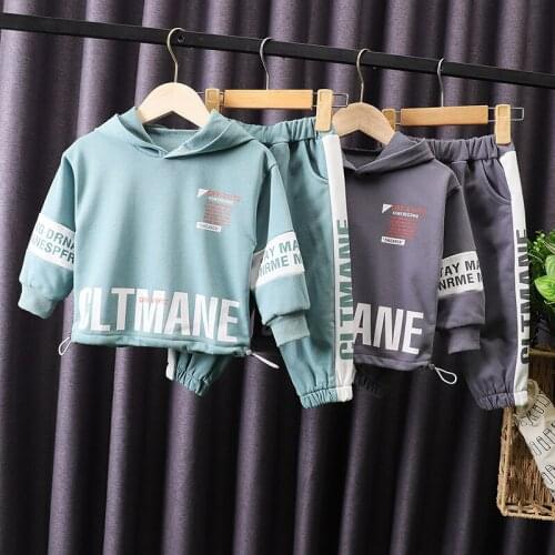 1-5 Years Old Baby Boy Girl Clothes Suits Kids Letter Print Hoodies And Pants Outfits Autumn Fashion Clothes Children Clothing