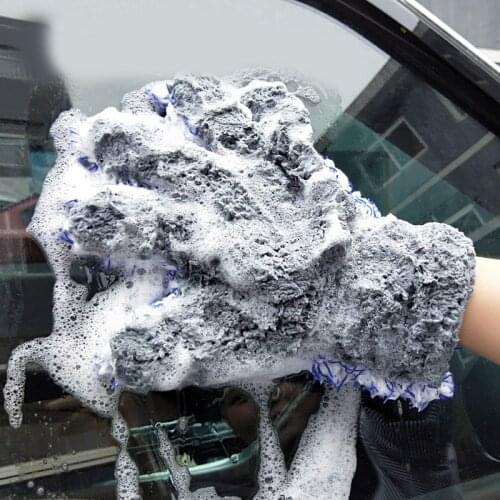 30x27.5cm High Density Microfiber Car Wash Cleaner Mitt Maximum Absorbancy Glove Premium Car Cleaning Glove Car Care Detailing