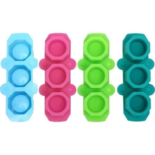 4 Pack Mini Octagon Flower Pot Silicone Molds - Succulent Plant Planter Pot Mold Concrete Cement Plaster Molds