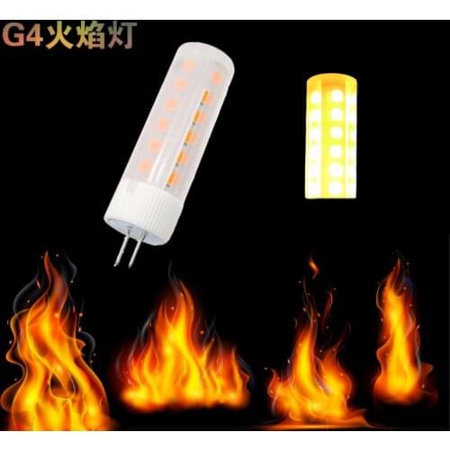 5pcs NEW LED flame G4 SMD2835 DC 5V - 12V 1400-1600K Flickering Emulation Fire Lights 36LEDS Decorative