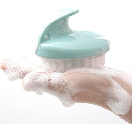 50% Hot Sale Soft Silicone Shampoo Massage Brush Scalp Treatment Comb Detachable Bath Supply