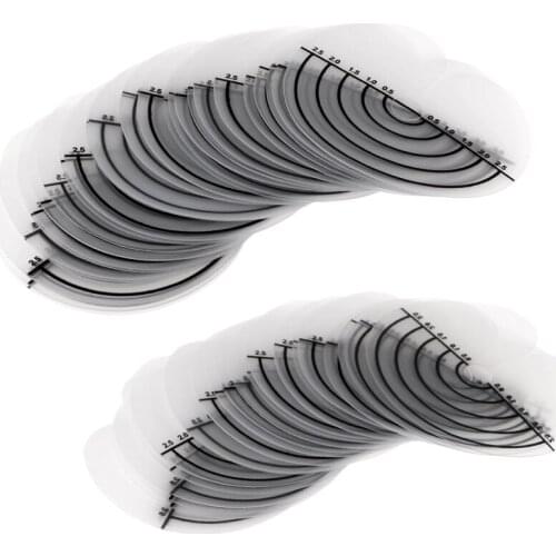 50PCS Single Hole Scalp Protector Spacer Template Heat/Glue Shield Separator With Scale Fusion Hair Extension Tool Kits