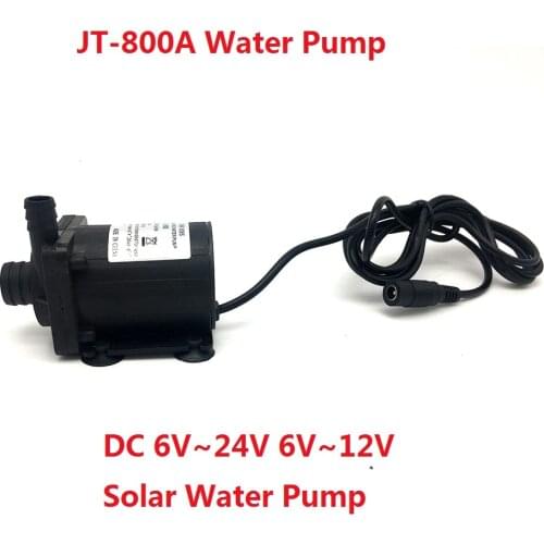 800A 6V 12V 24V Solar DC Water Pump Circulation Brushless IP68 Motor Pump Max Lift 450~1100 L/H