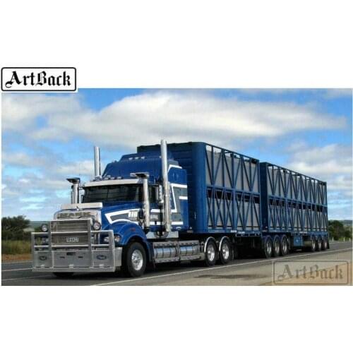 Car icon 5d diy diamond painting "truck tiger" full square drill 3d diamond embroidery mosaic cross stitch decoration home