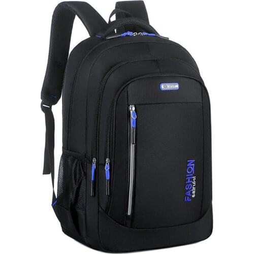 Large Capacity Men Backpacks for School Teenage Boys Middle High College Student Back Pack Nylon Multifunctional Pocket