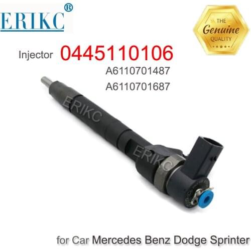 ERIKC Diesel Fuel Injector 0445110106 Common Rail Fuel Inyector Nozzle Assembly 0 445 110 106 for Mercedes Benz Dodge