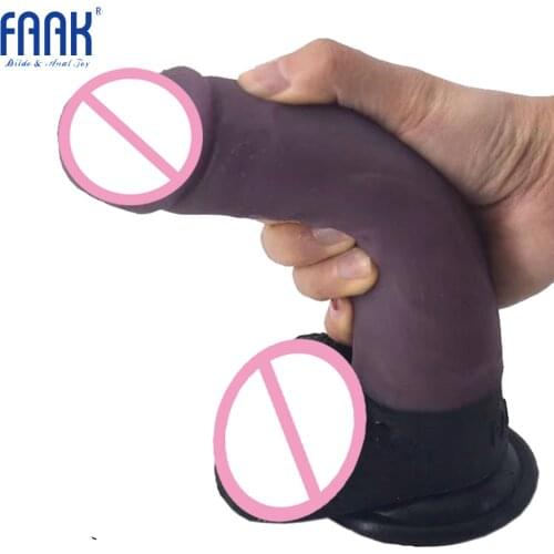 FAAK huge silicone realistic dildo big dong suction cup lifelike female adult sex products large cock women masturbator flirting