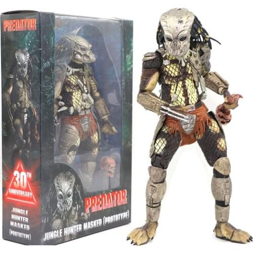 NECA Predator Jungle Hunter Masked 7" Action Figure 1:12 30th Anniversary Doll