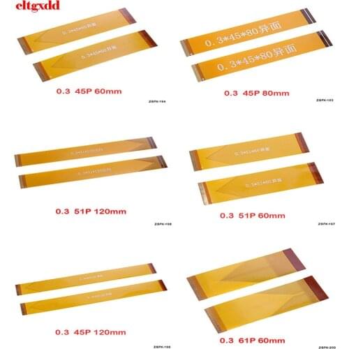 1PCS different face 45/51/61Pin FFC FPC flexible flat cable pitch 0.3mm length 60mm-80mm-120mm
