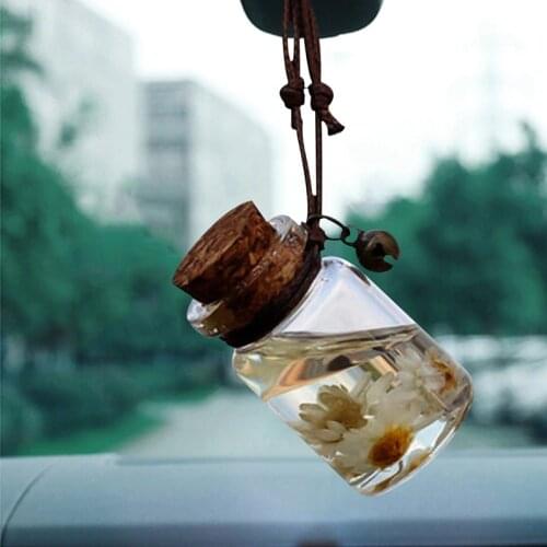 Hot Sale Car Perfume Bottle Air Freshener For Essential Oils Auto Ornament Perfume Pendant Empty Hanging Bottle Car-styling