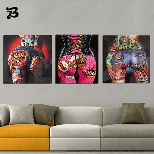 Sexy Ass Art Canvas Painting Posters and Prints Colorful Pictures Wall Art Painting Home Decoration for Living Room Home Decor