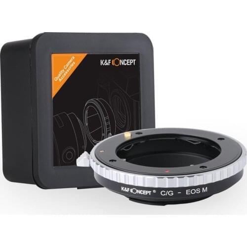 K&F Concept M26141 Contax G Lenses to Canon EOS M Lens Mount Adapter for Camera