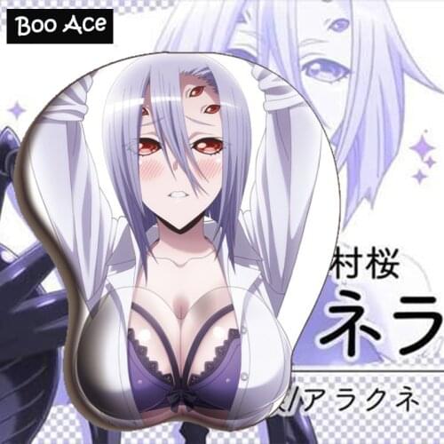 Monster Musume No Iru Nichijou - Rachnera Arachnera Anime Sexy Girl 3D Boobs Gaming Mouse pads with Silicone Gel Wrist Rest
