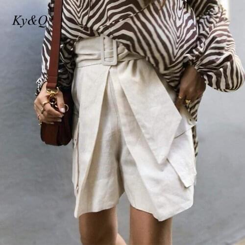 Женские шорты с высокой талией Ky&Q China At AliExpress