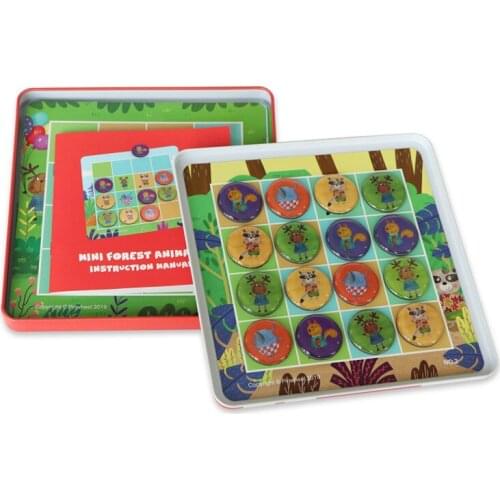 Magnetic Sudoku childrens logic toys jungle pond forest farm animal chessboard palace grid game board game toy gift