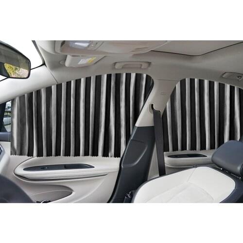 A Set Of Four pcs Magnetic Car window Track Curtains Car Sun Visors Car Shading Curtains
