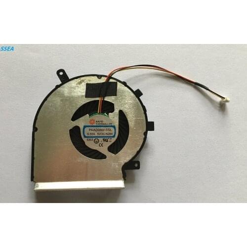 SSEA New CPU Cooling Cooler Fan for MSI GE72 GE62 PE60 PE70 GL62 GL72 laptop fan PAAD06015SL