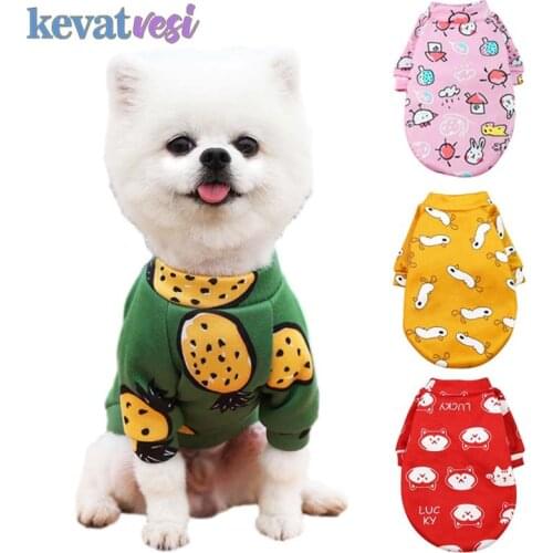 Dog Clothes Cute Dog Coat Cartoon Puppy Jacket Cat Costume for French Bulldog Chihuahua Ropa Para Perro Autumn Pet Clothing